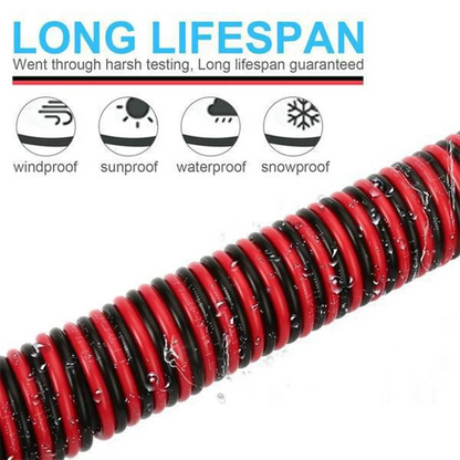 STONEGO 2-PIN Extension Cable – 22AWG for WS2812 WS2811 RGB LED Strips, 5m/10m/20m Length Options