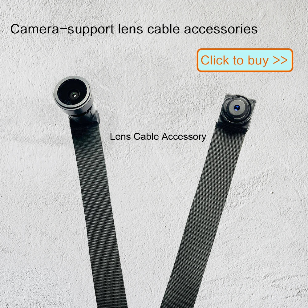 HD 1080P DIY Portable 4K WiFi Mini Camera — P2P Wireless Micro Camcorder with Motion Detection, Loop Recording, Remote Viewing, and Battery