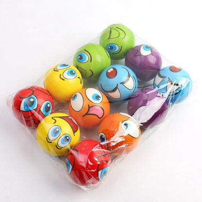 Funny Sponge Pressure Soft Ball — PU Foam Squeeze Toy for Kids, Stress Relief and Wrist Action Toy