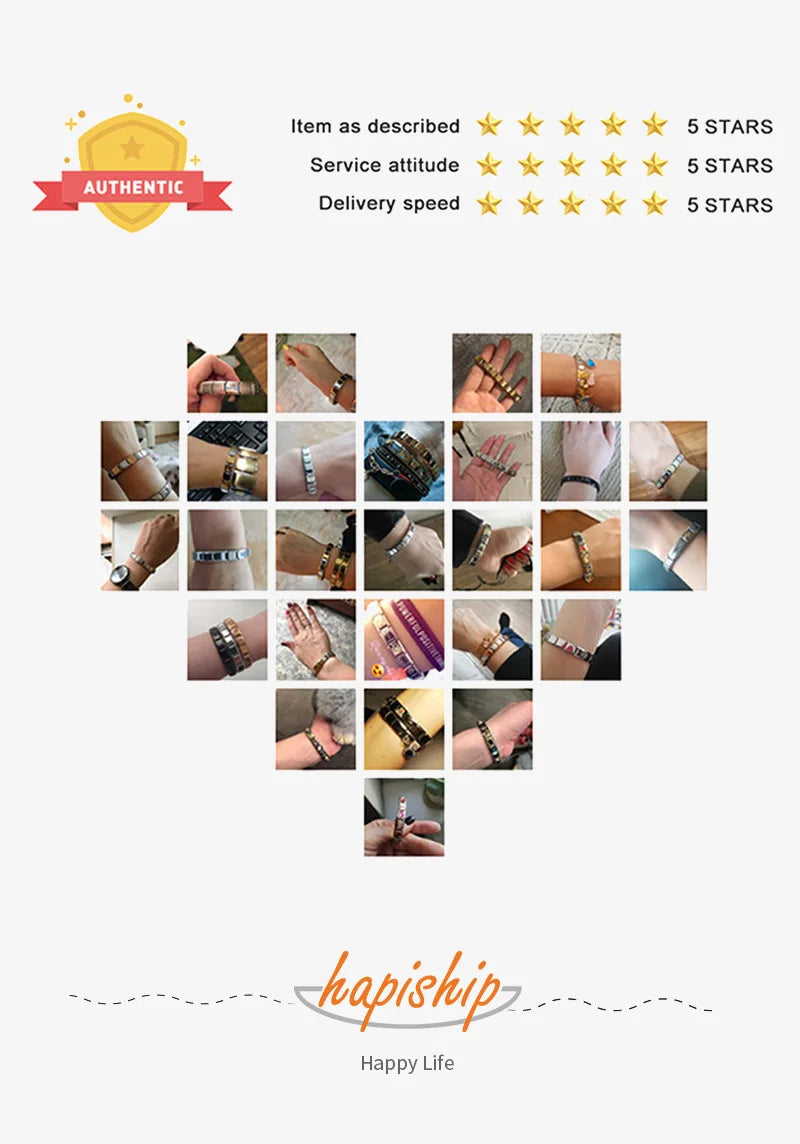 Hapiship Stainless Steel Tools Bracelet – DIY Jewelry Making Accessory