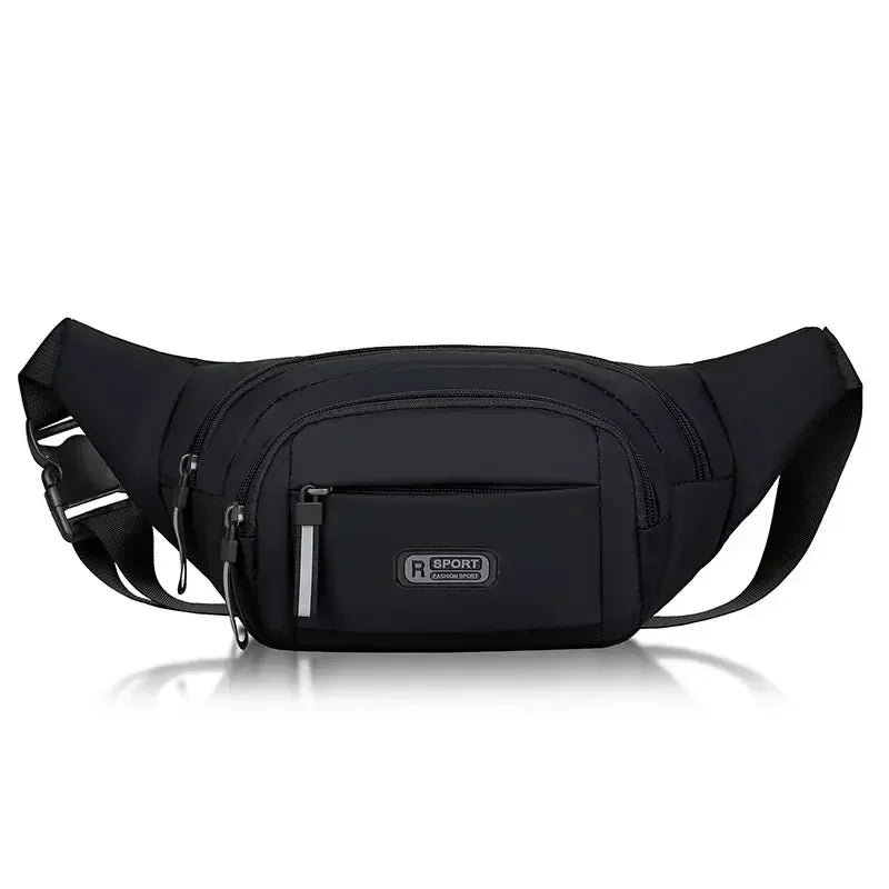 Men’s Canvas Waistpack – Ultra-Thin Anti-Theft Fanny Pack for Sports, Running & Outdoor Leisure