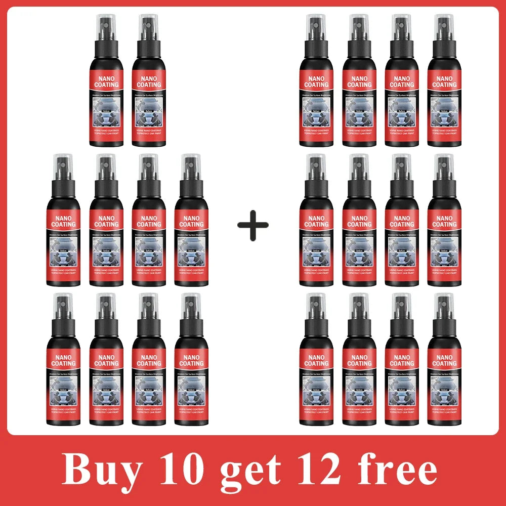 Car Nano Ceramic Coating Kit – Professional High Gloss Paint Protection & Scratch Repair Auto Detailing Solution