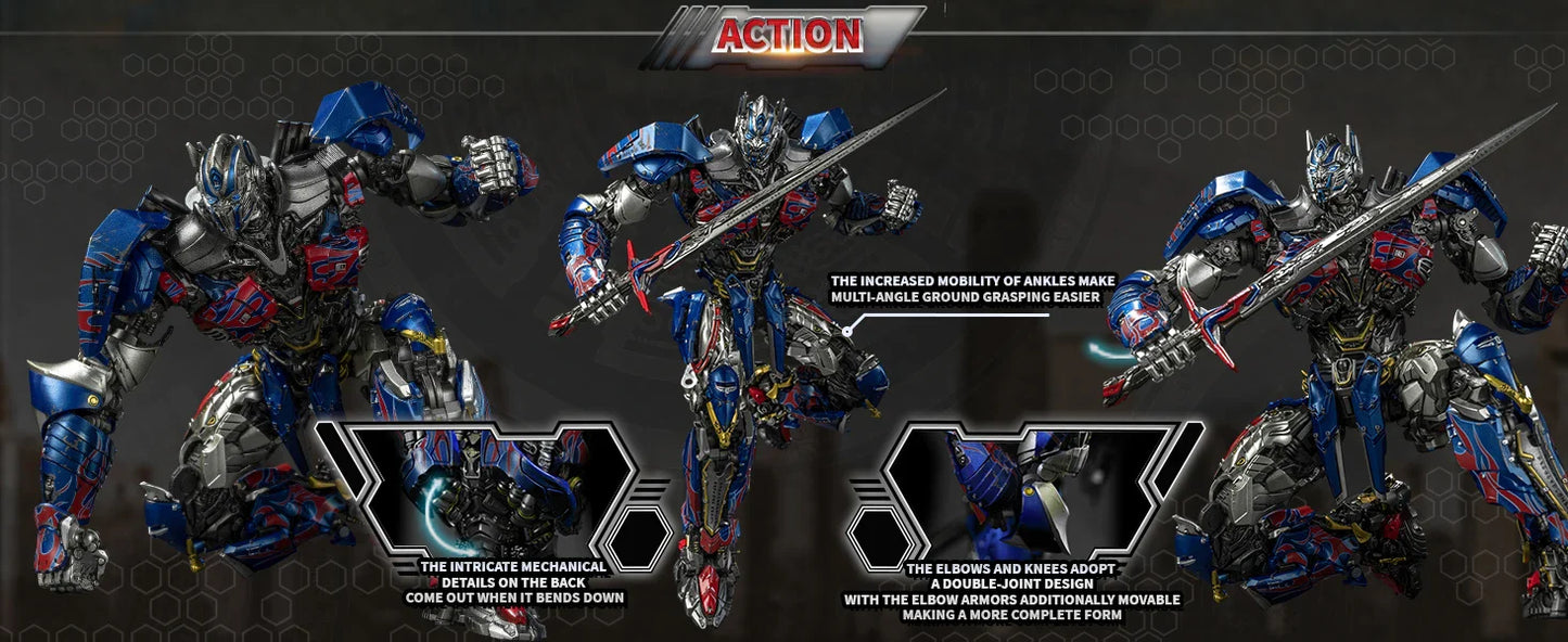 YOLOPARK Transformers Model – The Last Knight AMK PRO 20cm Optimus Prime Action Figure Toy for Boys & Men