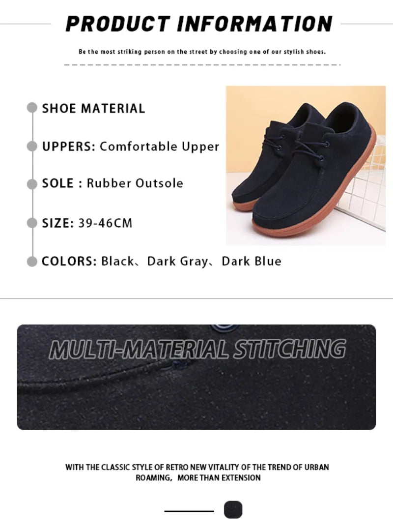 High-Quality Wide Barefoot Non-Slip Casual Walking Shoes – Comfortable Classic Fashion Men’s Sneakers, Plus Size 46
