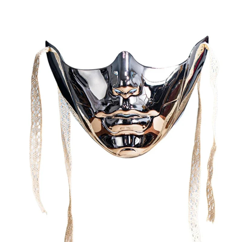Adult Mechanical Half-Face Masquerade Mask — Cosplay & Halloween Dress-Up Prop for Men & Women Gift