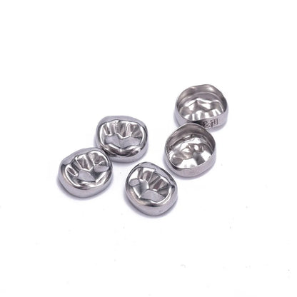 5PCS EASYINSMILE Kids Stainless Steel Dental Crowns – Primary Molar Teeth Refill D2-D7