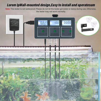 Tuya WiFi 8 in 1 Water Quality Tester – S.G, PH, EC, ORP, TDS, CF, Salt, Temp Analyzer for DIY Water Monitoring
