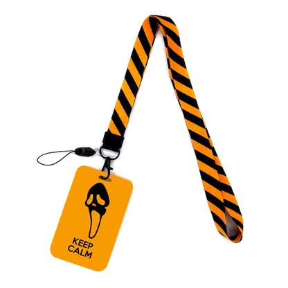 Vintage Tape ID Card Holder with Hanging Rope – Mobile Phone & Chest Card Lanyard