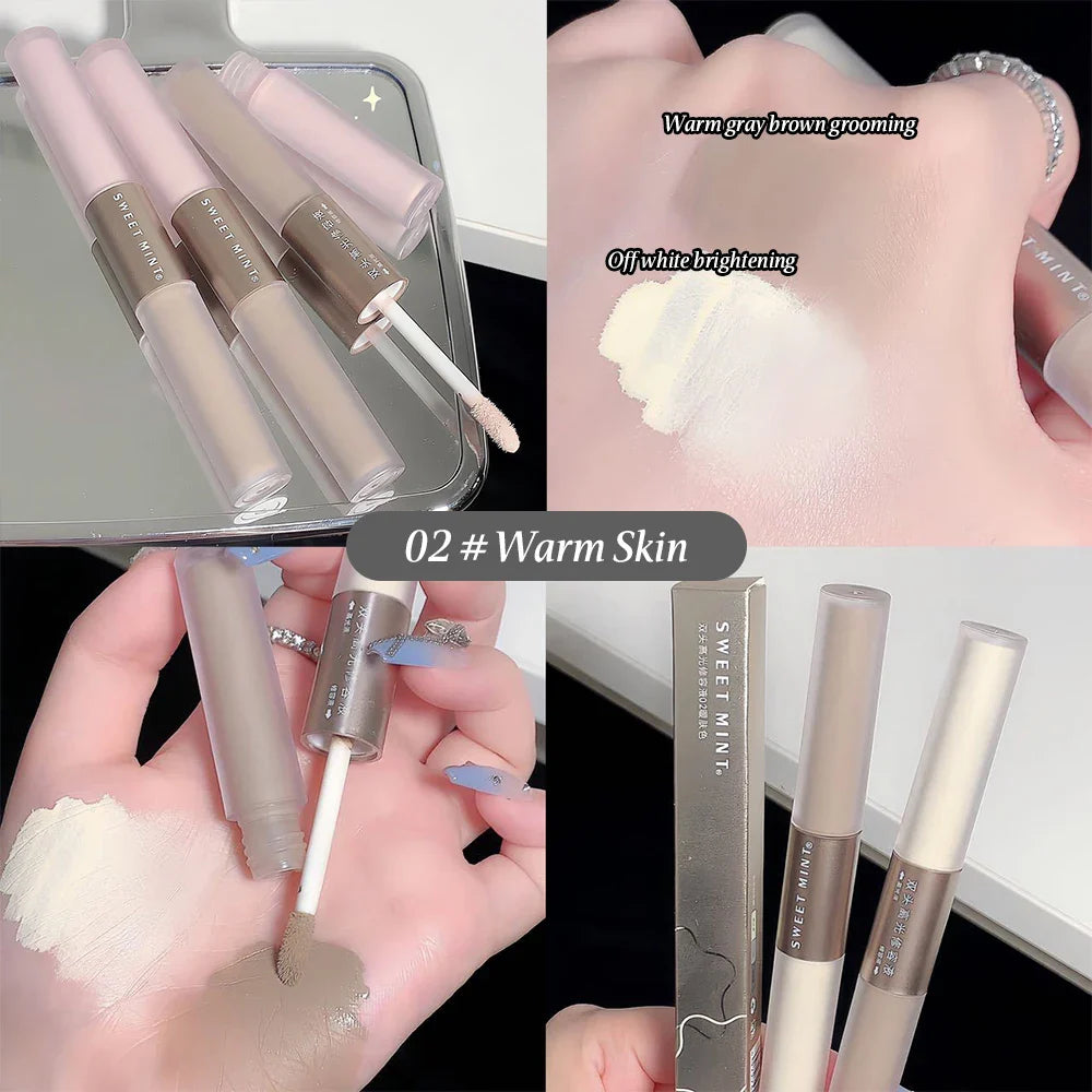 Double-Ended Contouring Stick – Liquid Highlighter & Shadower for Natural, Long-Lasting Contour