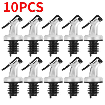 Leak-Proof Oil Bottle Stopper - Food Grade Sauce Nozzle Liquor Dispenser Wine Pourer & Kitchen Seasoning Tool