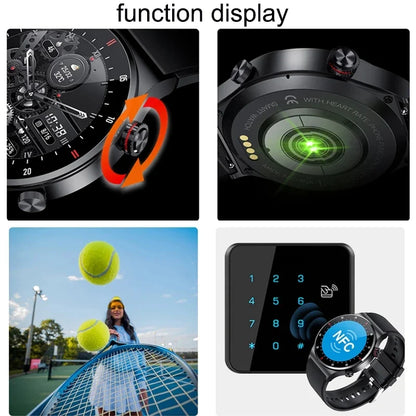 LIGE 2023 ECG+PPG Smartwatch for Men – AMOLED Touchscreen, Bluetooth Call, NFC, Waterproof Sports Watch for Android & iOS