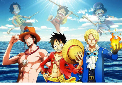 One Piece Mug – Creative Three Brothers Hat Shaped Coffee Cup, Anime Chopper, Ace & Sabo Ceramic Water Cup for Parties
