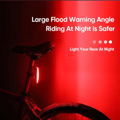 6 Modes LED Warning Bicycle Taillight – Waterproof Rear Flashlight for MTB, Helmet Light, and Cycling Safety Lamp