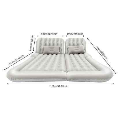 Universal Foldable Inflatable Car Bed - Portable Back Seat Air Mattress Set with Pump & Pillow