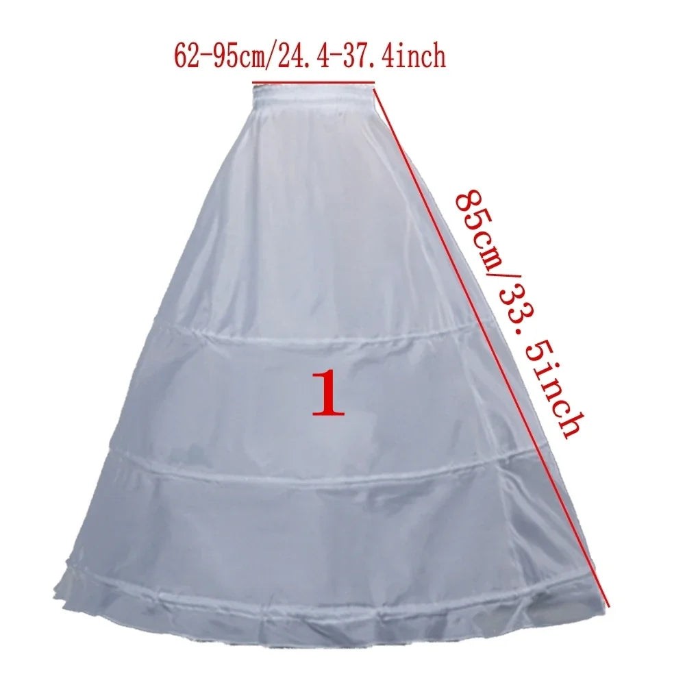Flower Girls Petticoat Underskirt - Lolita Tutu Skirt for Cosplay, Ballet & Party Dresses