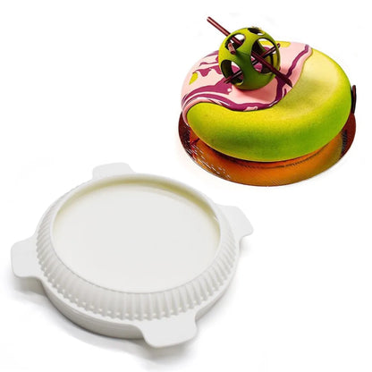 7-Option Flat Round Silicone Cake Molds — DIY Mousse, Chocolate, Dessert, Pudding & Jelly Baking Tools