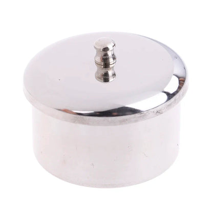 3-Piece Stainless Steel Dappen Dish Set – Manicure Nail Art Powder & Liquid Container Organizer Tray