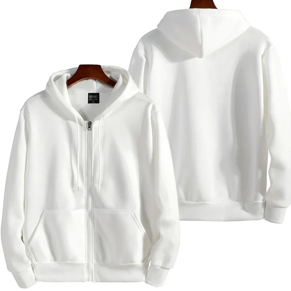 Fashion Zipper Hoodies for Women & Men - Long Sleeve Casual Sweatshirt for Autumn & Winter Sportswear