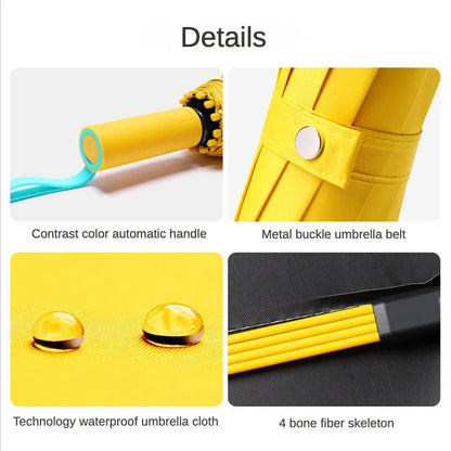 Super Strong Windproof Umbrella - 60/72 Bone Large Automatic Folding Umbrella for Men and Women, Rainproof, Sunproof with UV Protection