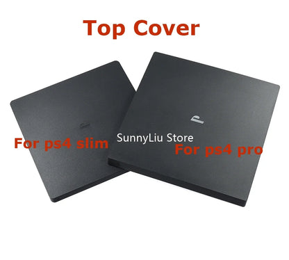 PS4 Slim & Pro Front Upper Shell Cover — Black Protective Faceplate Housing