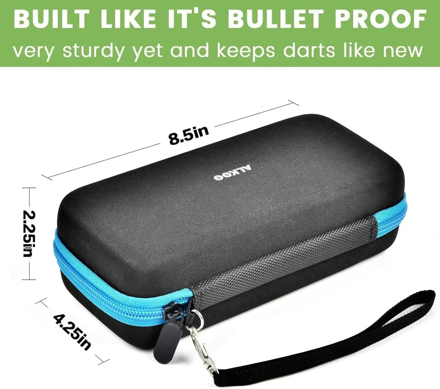 Dart Case Holder Bag – Storage Organizer for 6 Steel & Soft Tip Darts with Shafts and Flights