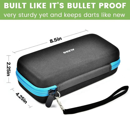 Dart Case Holder Bag – Storage Organizer for 6 Steel & Soft Tip Darts with Shafts and Flights