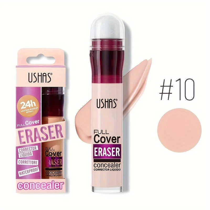 Sponge Head Concealer – Dark Circles, Freckles, Acne & Blemishes Liquid Foundation, Long-Lasting & Moisturizing