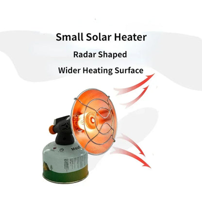 MOUNTAINHIKER Portable Mini Sun Gas Heating Stove - Outdoor Camping Heater Oven - Butane Solar Warmer