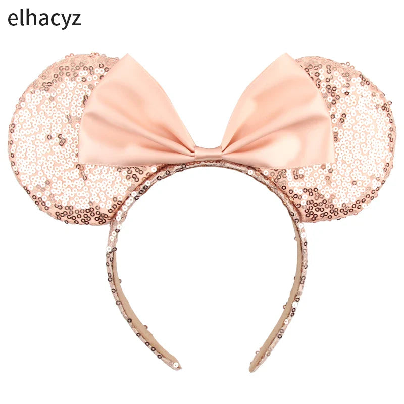 Big Classic Polka Dot Bow Minnie Mouse Ears Headband – Festival & Party Hairband for Women & Girls, Disney Trip Accessories