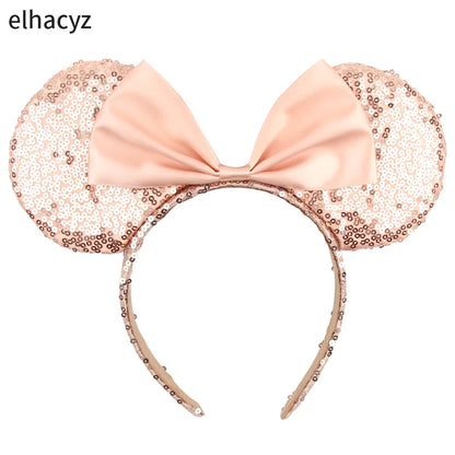 Big Classic Polka Dot Bow Minnie Mouse Ears Headband – Festival & Party Hairband for Women & Girls, Disney Trip Accessories
