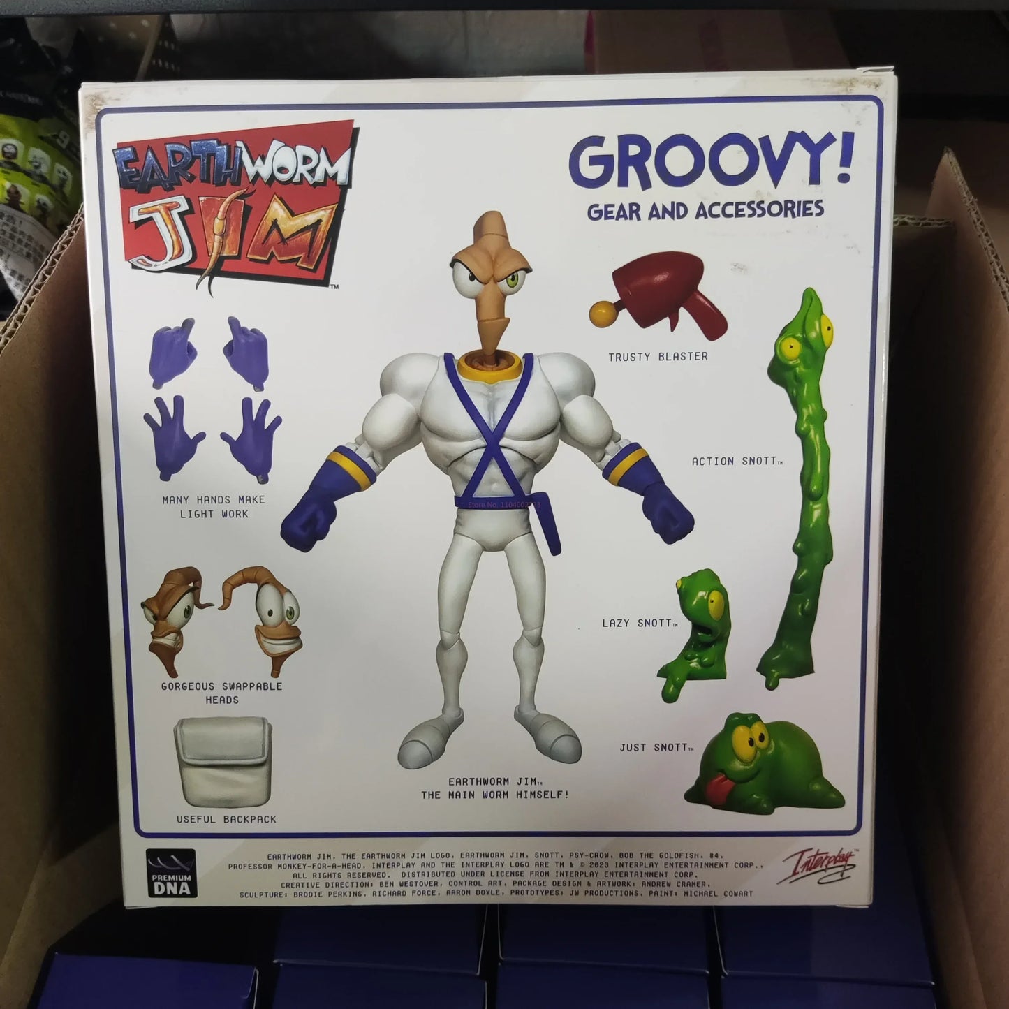 Genuine Earthworm Jim 2.0 PDNA 1/12 Scale Psy-Crow & Bob The Killer Action Figures – Collectible Worm Body Toys & Gifts