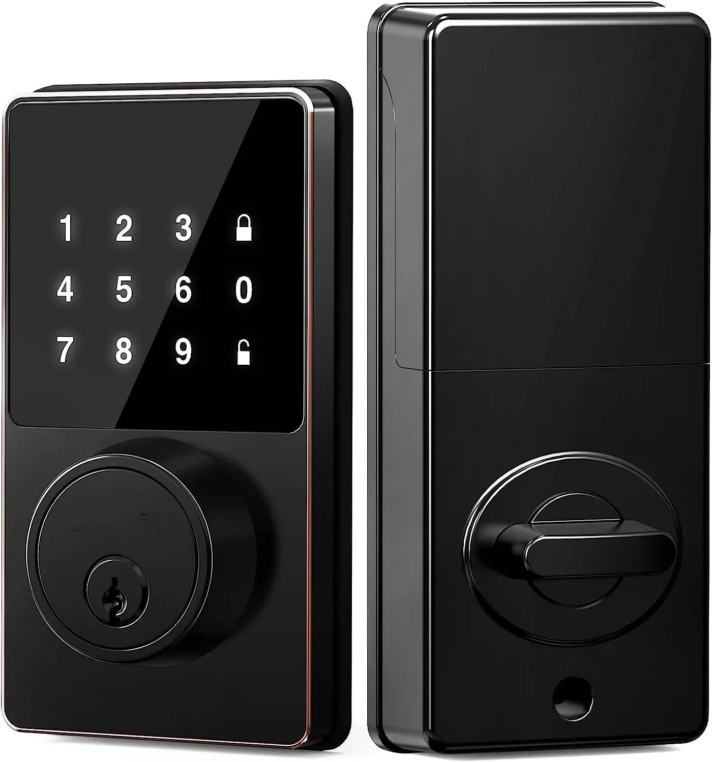 Smart Keyless Door Lock with Touchscreen Keypad – Password & App Unlock, Easy Install, Supports 50 User Codes