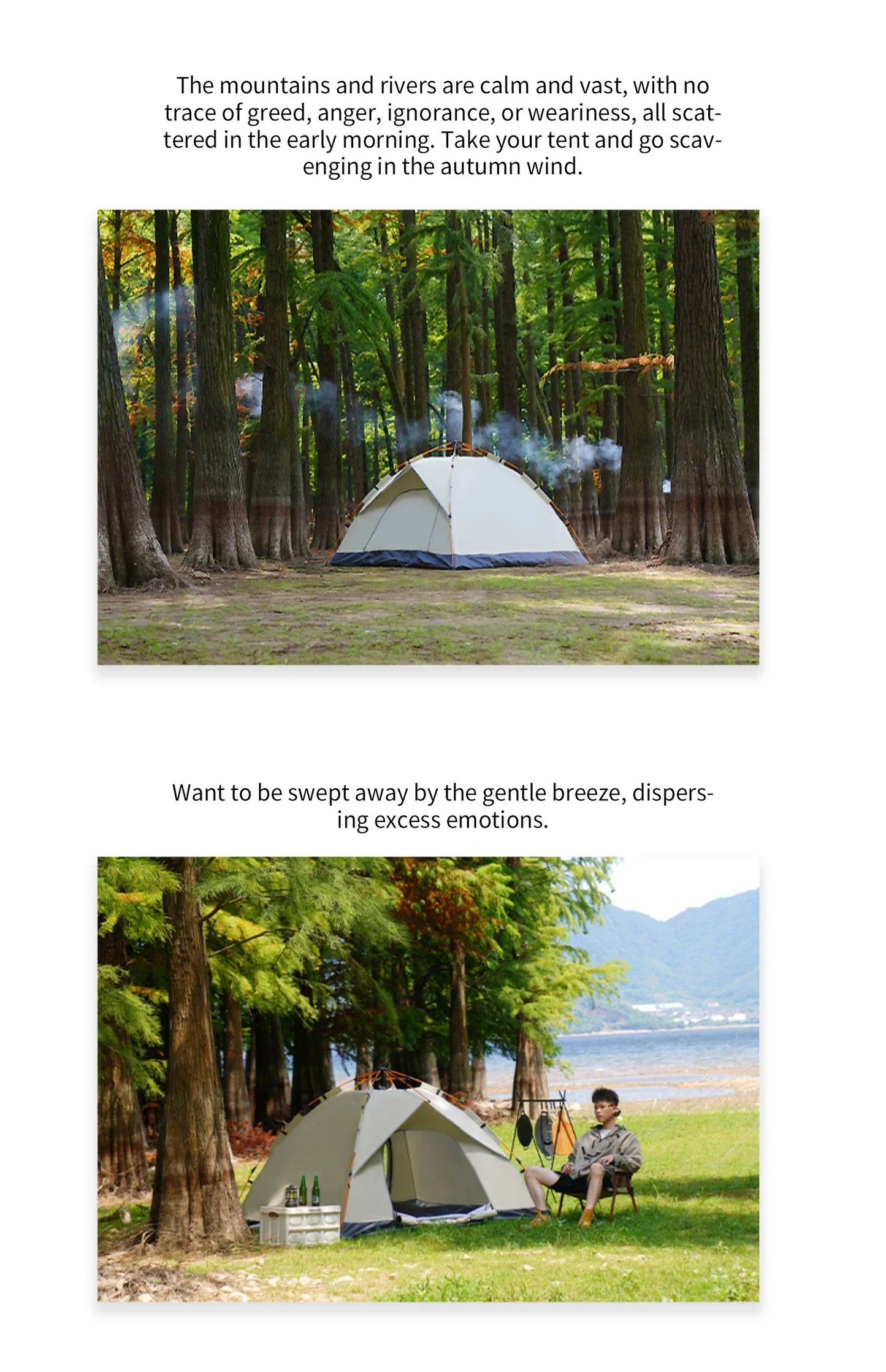 Outdoor Folding Tent – Fully Automatic Quick Opening, 3-4 Person Self-Driving Camping Tent, Rain & Sun Proof, Portable
