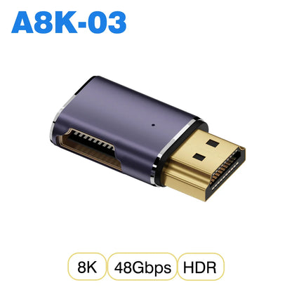 HDMI-Compatible Cable Adapter – Mini/Micro HDMI to HDMI 2.1 Converter, 48Gbps, 8K60Hz, 4K120Hz for PS4, PS5, Laptop, PC, Projector