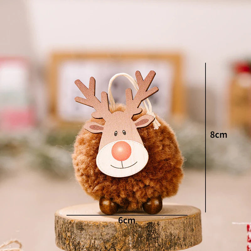 Red Star Christmas Tree Ornament – DIY Xmas Pendant New Year Party Gift Home Decor Noel Navidad