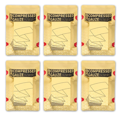 RHINO RESCUE Sterile Compressed Gauze for Emergency Wound Dressing – First Aid & Trauma Kit Essential