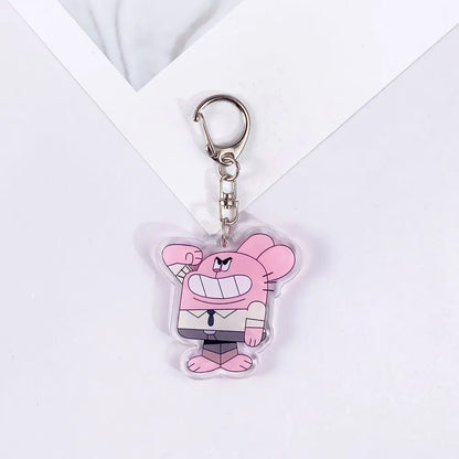 The Amazing World of Gumball Keychain — Cute Anime Acrylic Bag Charm & Backpack Pendant, Perfect Gift for Fans