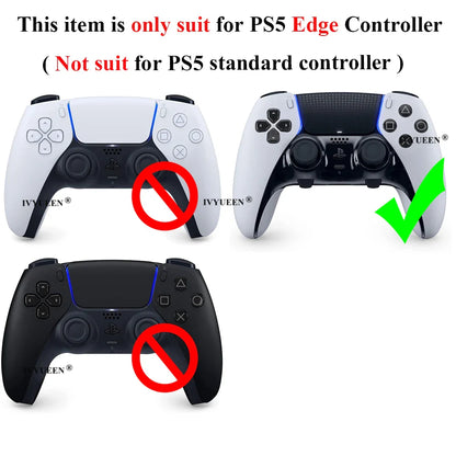 IVYUEEN Water Transfer Printing Silicone Protective Skin for PS5 DualSense Edge Controller