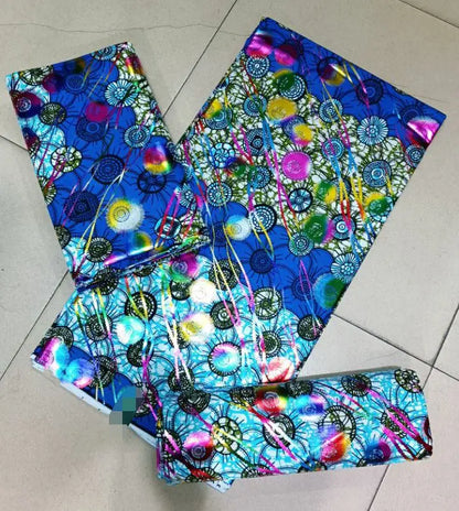 African Real Wax Print Fabric - 6 Yards 100% Cotton Ghana Ankara Loincloth Material