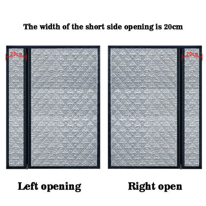 Double-Layer Cotton Curtain with Side Zipper – Thickened Windproof Thermal Insulated Home Curtain, Customizable