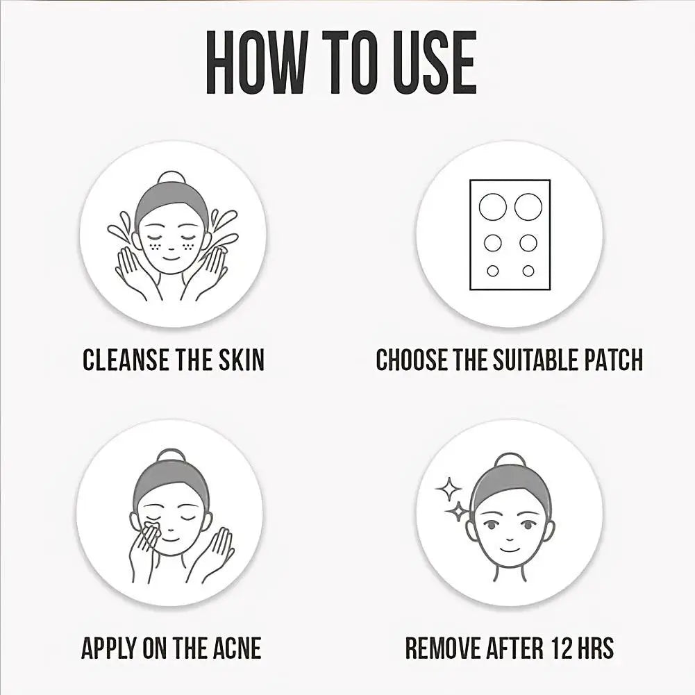 360PCS Colorful Invisible Pimple Removal Hydrocolloid Patches – Anti-Acne Spot Concealer Beauty Repair Stickers