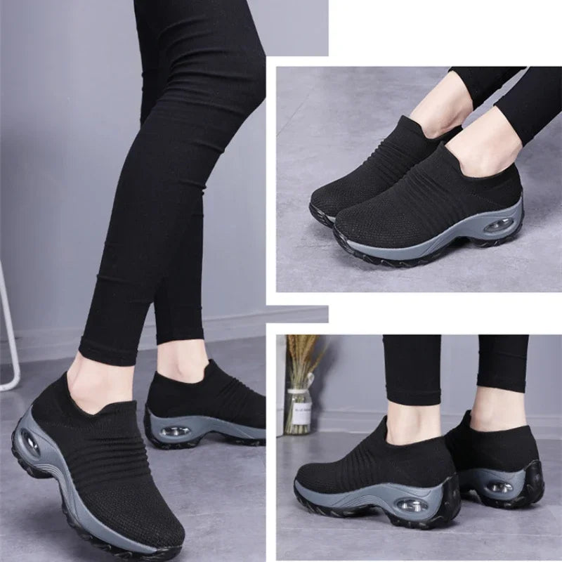Women’s Orthopedic Sneakers – Versatile Platform Casual Tennis Shoes, Non-Slip & Wear-Resistant