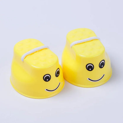 Plastic Walker Stilt Shoes — Balance Training Toy for Kids, Outdoor Fun & Kindergarten Learning Aids