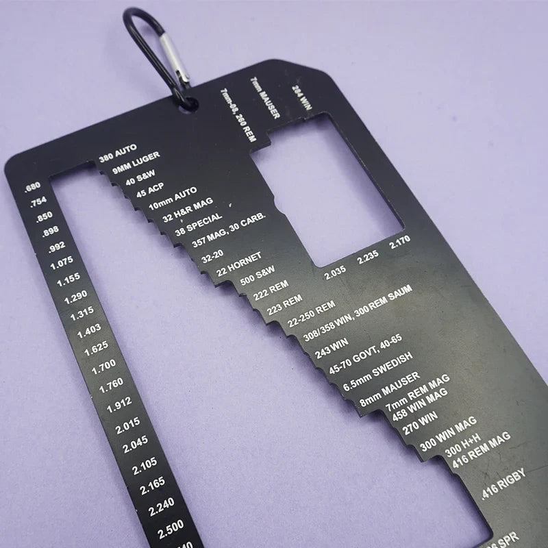 Ammo Case Length Gauge - Cartridge Case Measurement Tool for Brass Reloading