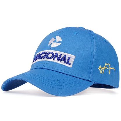 Ayrton Senna Racer Embroidered Cap - Outdoor Sun Protection Baseball Hat