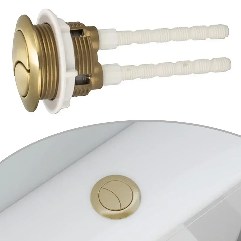 38mm Brushed Brass Toilet Flush Cistern Button – High-Quality DIY & Professional Use