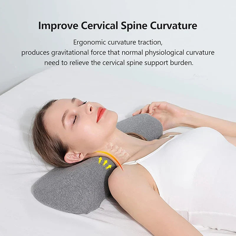 Memory Foam Cervical Pillow – Ergonomic Contour Neck Pillow for Side Sleepers, Orthopedic Support