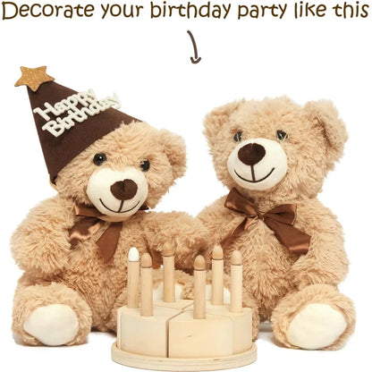13.5in Teddy Bear Plush Toy - Cute Stuffed Animal Gift for Kids, Girlfriend, Christmas & Birthday