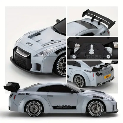 New 1:24 High-Speed RC Drift Car — 20KM/H 4WD Remote Control Racing Vehicle with Replaceable Tires, Competition Toy for Kids