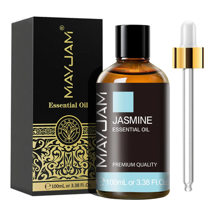 MAYJAM 100ml Essential Oil with Dropper - Sandalwood, Lavender, Eucalyptus & Vanilla for Humidifiers & Candles